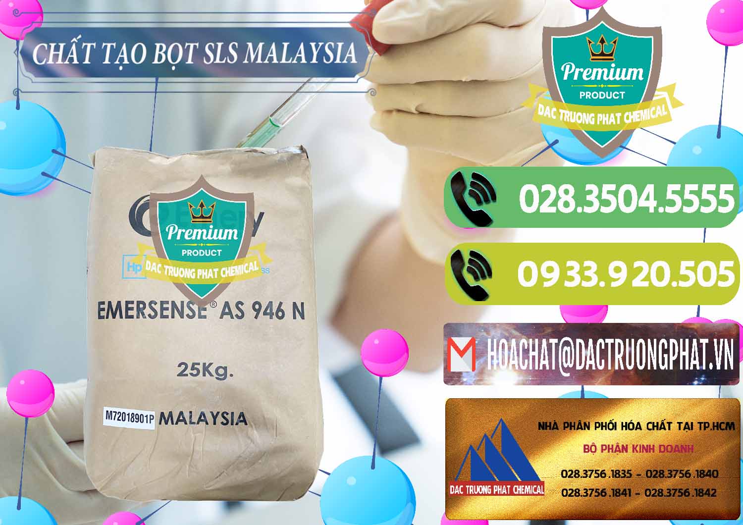 Công ty chuyên nhập khẩu _ bán Chất Tạo Bọt SLS Emery - Emersense AS 946N Mã Lai Malaysia - 0423 - Chuyên kinh doanh & phân phối hóa chất tại TP.HCM - hoachatmientay.vn