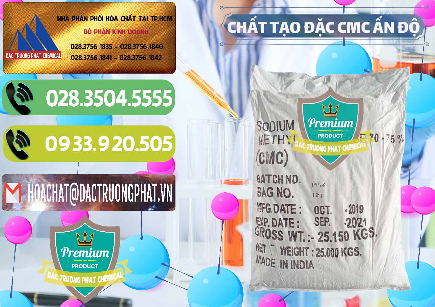 Đơn vị chuyên bán - phân phối Chất Tạo Đặc CMC - Carboxyl Methyl Cellulose Ấn Độ India - 0044 - Nơi chuyên nhập khẩu _ phân phối hóa chất tại TP.HCM - hoachatmientay.vn