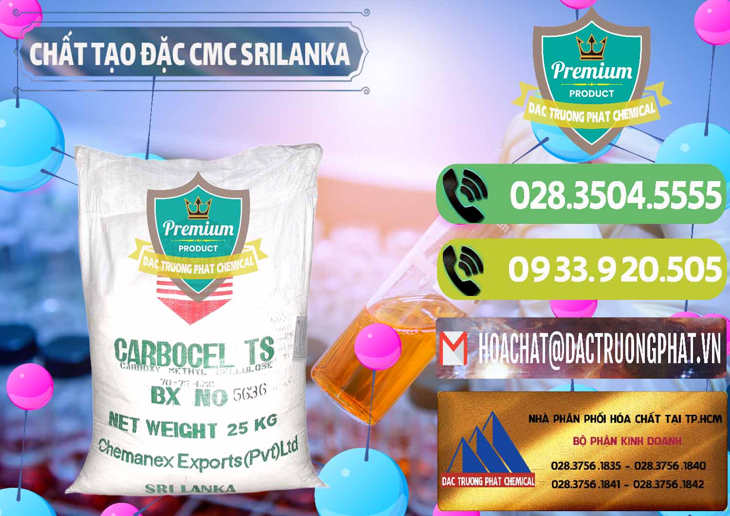 Đơn vị chuyên bán ( cung ứng ) Chất Tạo Đặc CMC - Carboxyl Methyl Cellulose Srilanka - 0045 - Cty chuyên phân phối và cung ứng hóa chất tại TP.HCM - hoachatmientay.vn