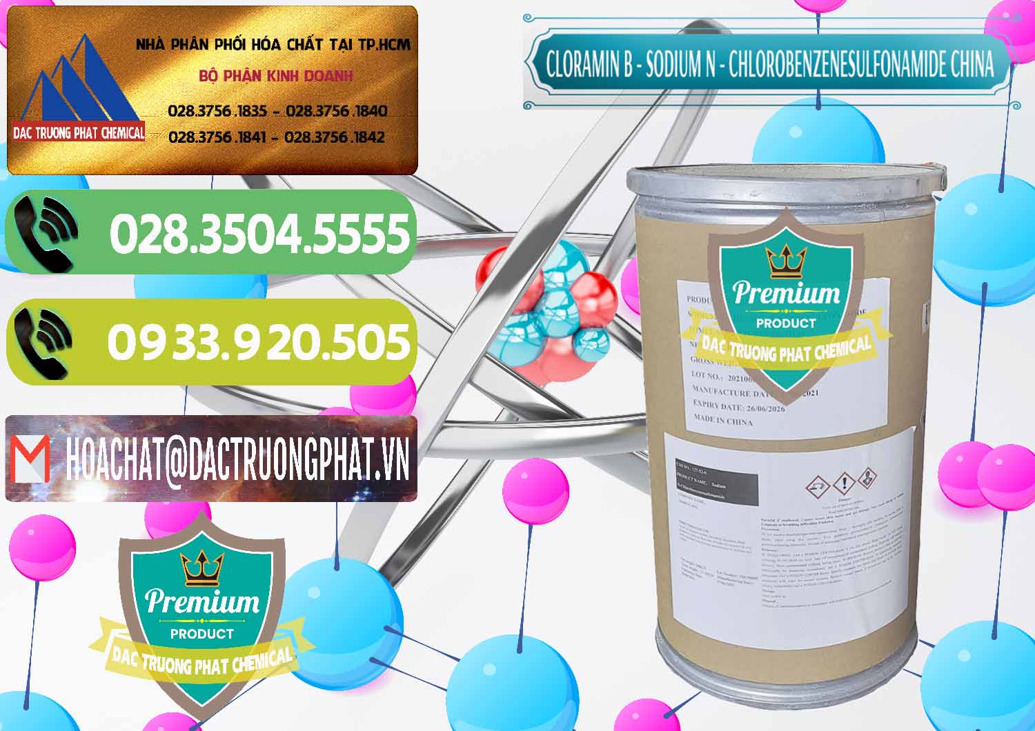 Nhà nhập khẩu _ bán Cloramin B Khử Trùng, Diệt Khuẩn Trung Quốc China - 0298 - Đơn vị chuyên phân phối và cung ứng hóa chất tại TP.HCM - hoachatmientay.vn