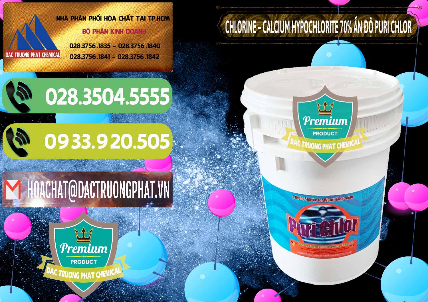 Chuyên cung ứng - bán Chlorine – Clorin 70% Puri Chlo Ấn Độ India - 0123 - Cty kinh doanh & cung cấp hóa chất tại TP.HCM - hoachatmientay.vn