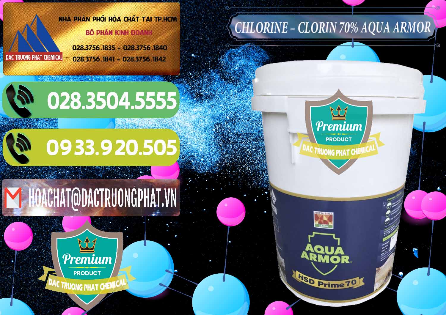 Nơi bán và cung ứng Chlorine – Clorin 70% Aqua Armor Aditya Birla Grasim Ấn Độ India - 0241 - Cty chuyên nhập khẩu ( phân phối ) hóa chất tại TP.HCM - hoachatmientay.vn