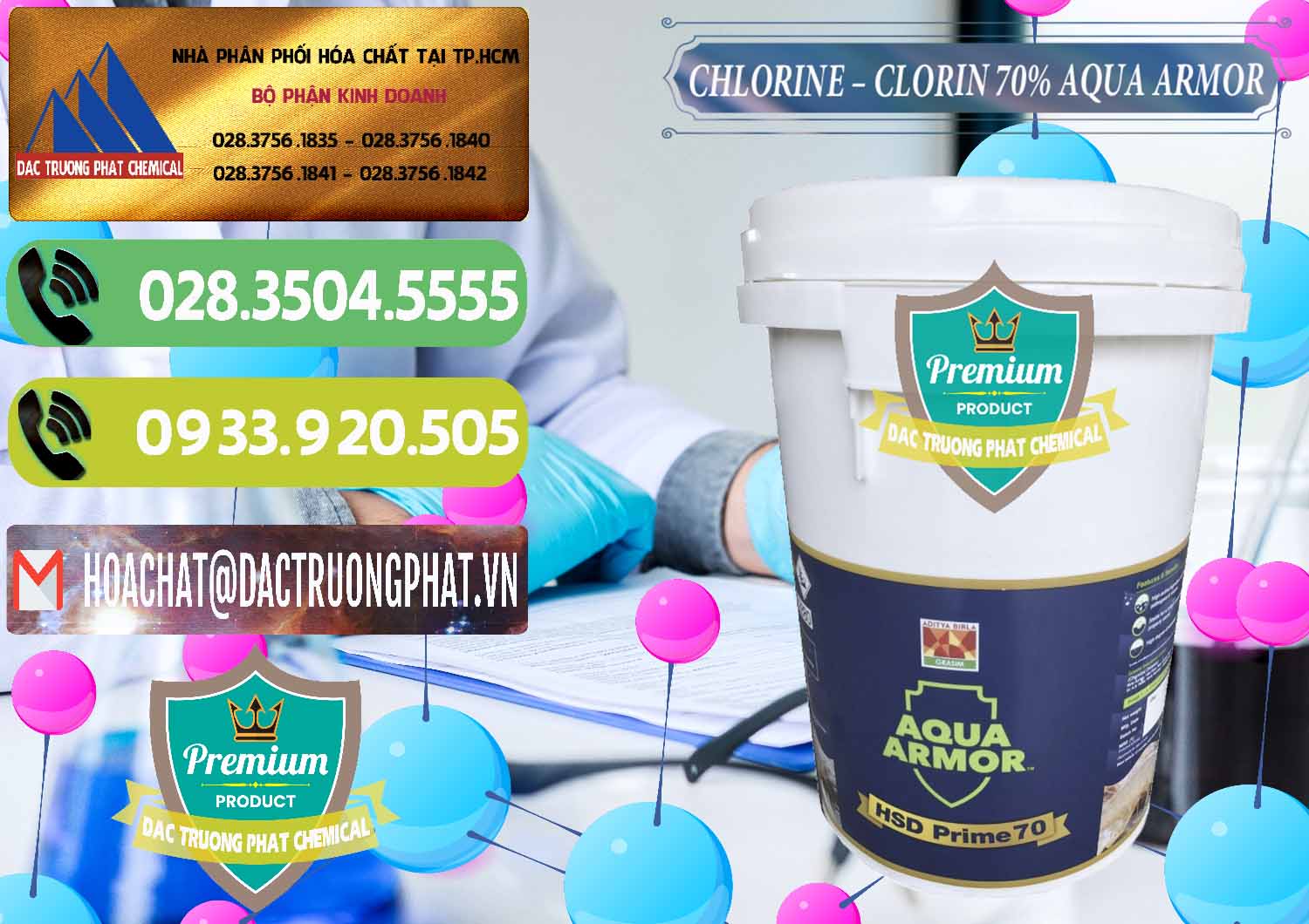 Nơi chuyên cung cấp và bán Chlorine – Clorin 70% Aqua Armor Aditya Birla Grasim Ấn Độ India - 0241 - Cung cấp & nhập khẩu hóa chất tại TP.HCM - hoachatmientay.vn
