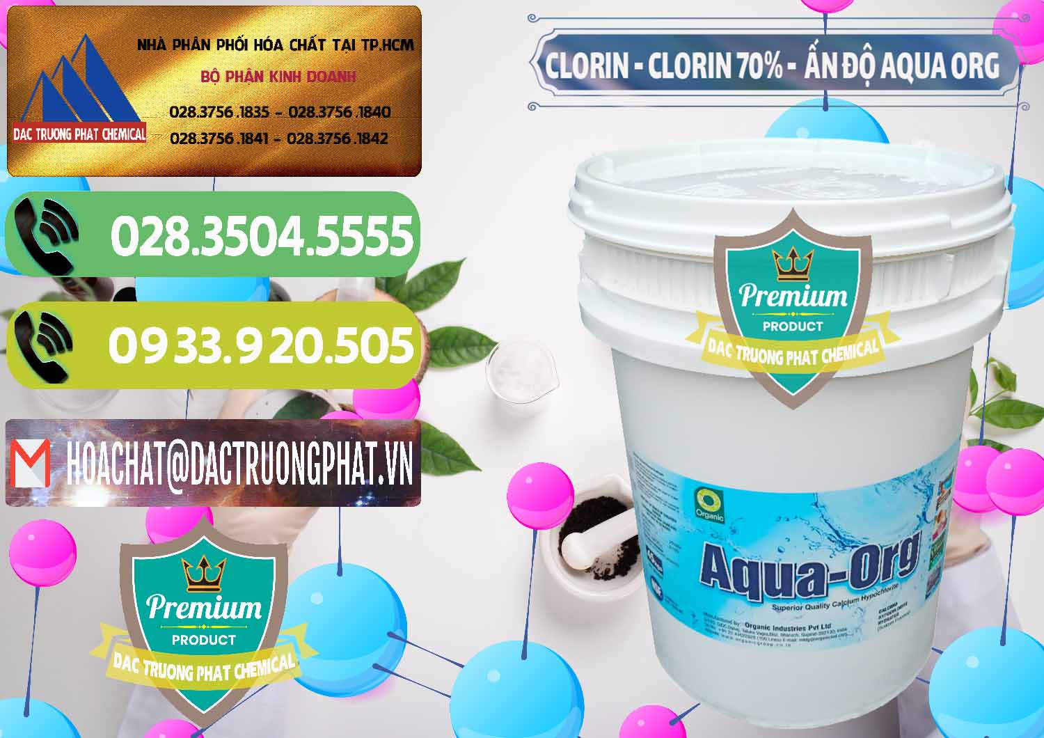 Nơi cung cấp - bán Chlorine – Clorin Ấn Độ Aqua ORG Organic India - 0051 - Kinh doanh - cung cấp hóa chất tại TP.HCM - hoachatmientay.vn