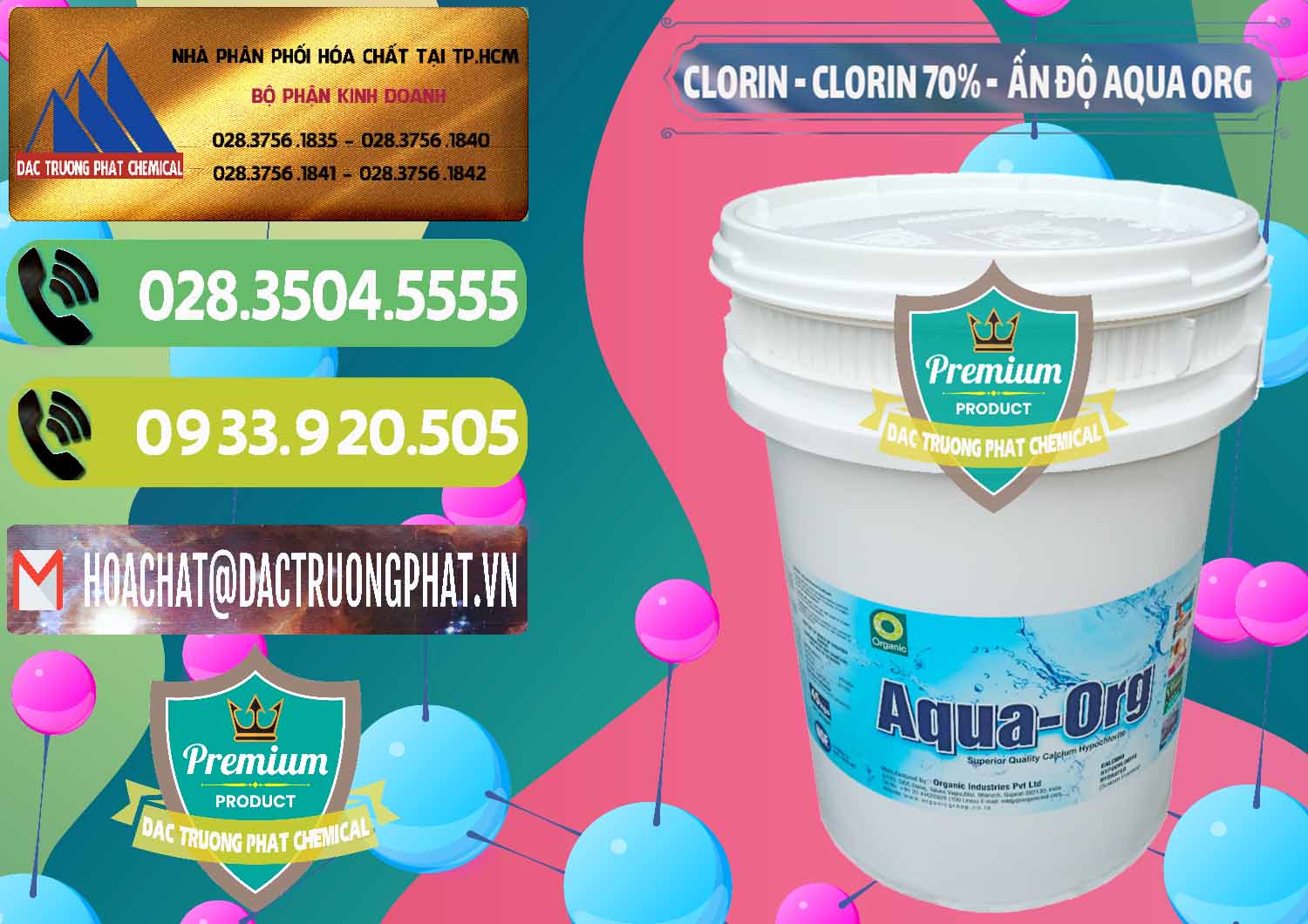Chuyên cung ứng & bán Chlorine – Clorin Ấn Độ Aqua ORG Organic India - 0051 - Cty phân phối & kinh doanh hóa chất tại TP.HCM - hoachatmientay.vn