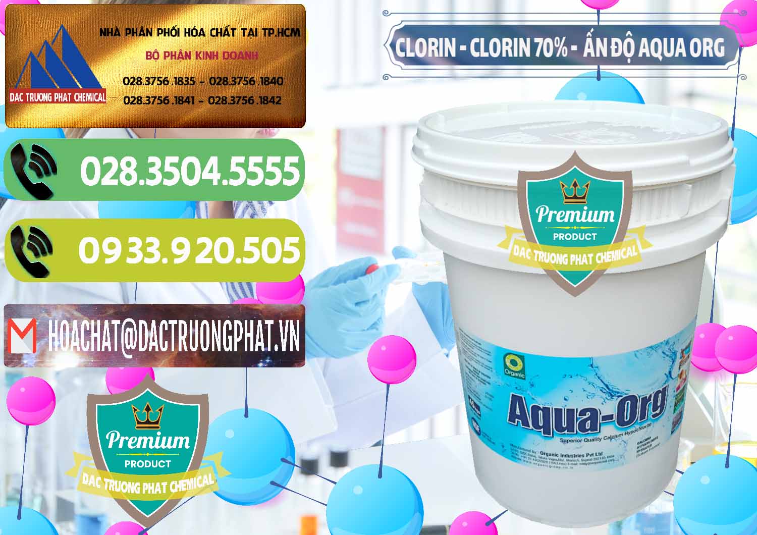Nơi chuyên bán & phân phối Chlorine – Clorin Ấn Độ Aqua ORG Organic India - 0051 - Cty chuyên phân phối ( bán ) hóa chất tại TP.HCM - hoachatmientay.vn