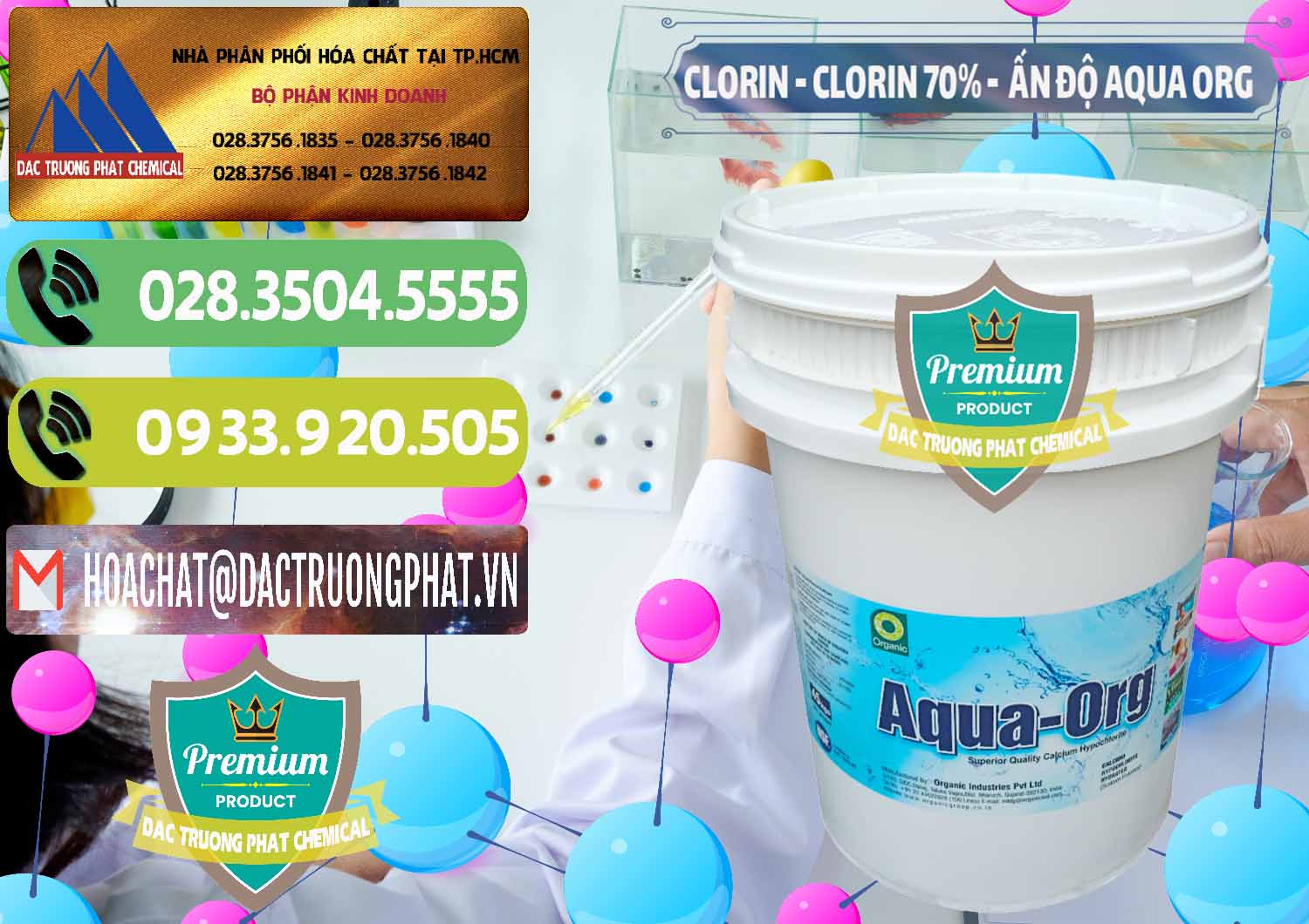 Chuyên phân phối & bán Chlorine – Clorin Ấn Độ Aqua ORG Organic India - 0051 - Nhà phân phối - cung cấp hóa chất tại TP.HCM - hoachatmientay.vn