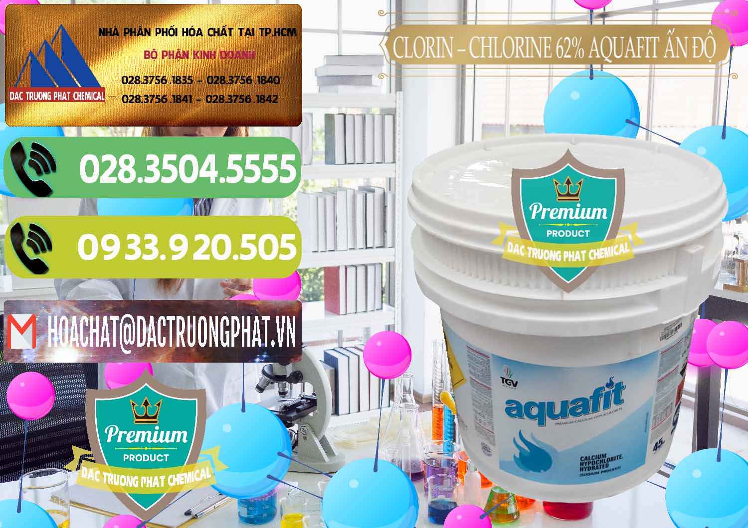 Đơn vị chuyên cung ứng & bán Clorin - Chlorine 62% Aquafit Thùng Lùn Ấn Độ India - 0057 - Đơn vị chuyên cung cấp _ kinh doanh hóa chất tại TP.HCM - hoachatmientay.vn
