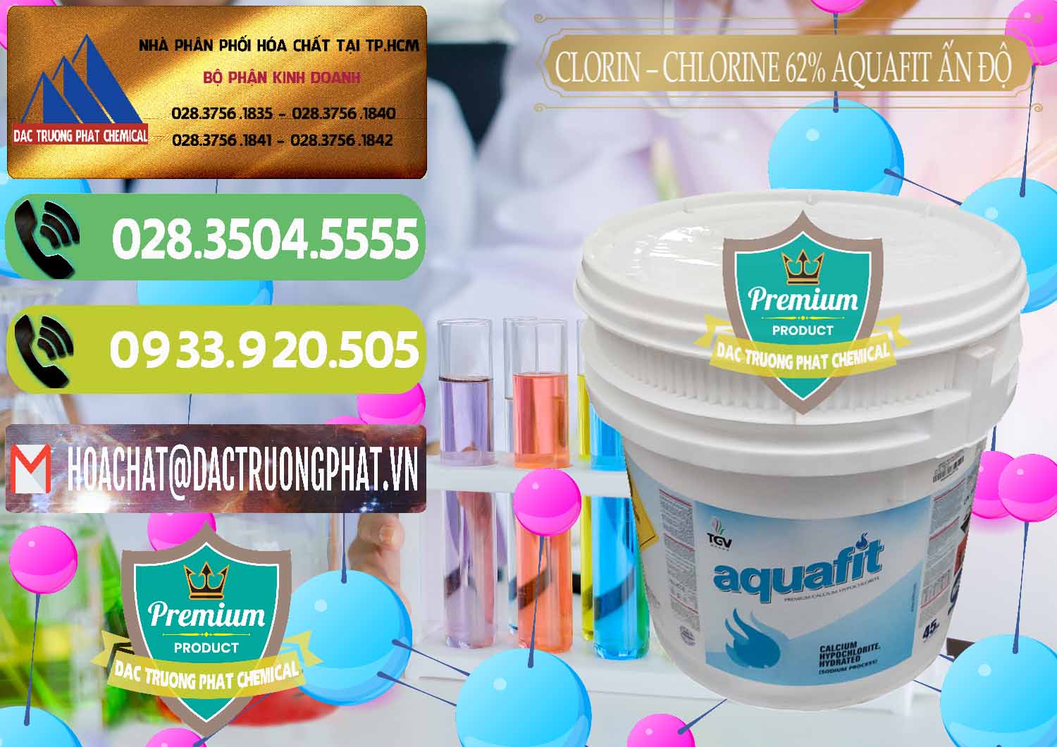 Bán _ cung cấp Clorin - Chlorine 62% Aquafit Thùng Lùn Ấn Độ India - 0057 - Cty phân phối và cung cấp hóa chất tại TP.HCM - hoachatmientay.vn