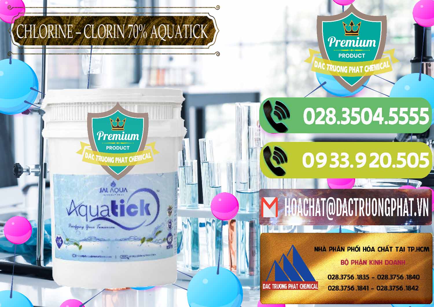 Đơn vị nhập khẩu và bán Chlorine – Clorin 70% Aquatick Thùng Cao Jal Aqua Ấn Độ India - 0237 - Chuyên cung cấp và phân phối hóa chất tại TP.HCM - hoachatmientay.vn