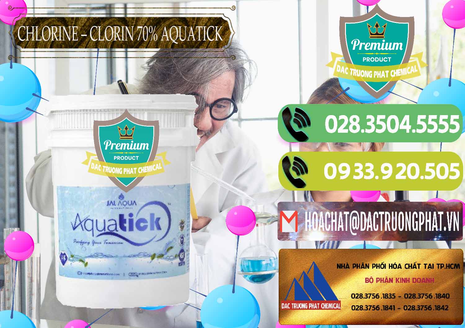Nơi chuyên bán và phân phối Chlorine – Clorin 70% Aquatick Thùng Cao Jal Aqua Ấn Độ India - 0237 - Đơn vị bán _ cung cấp hóa chất tại TP.HCM - hoachatmientay.vn