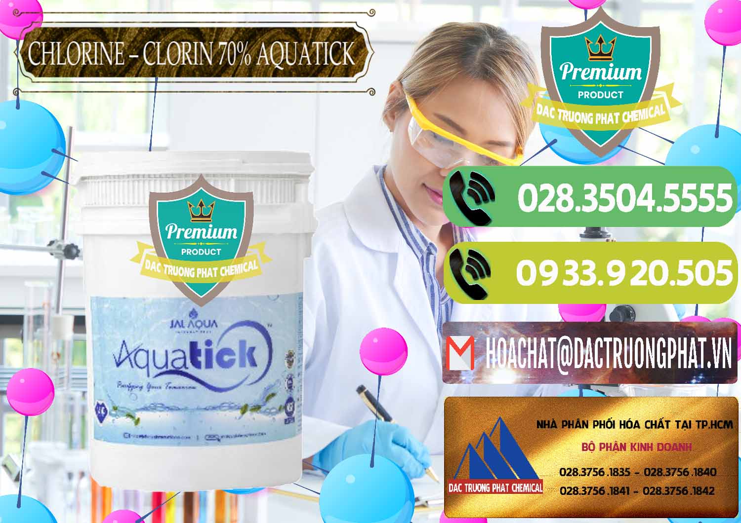 Đơn vị bán & cung cấp Chlorine – Clorin 70% Aquatick Thùng Cao Jal Aqua Ấn Độ India - 0237 - Cty chuyên kinh doanh & phân phối hóa chất tại TP.HCM - hoachatmientay.vn