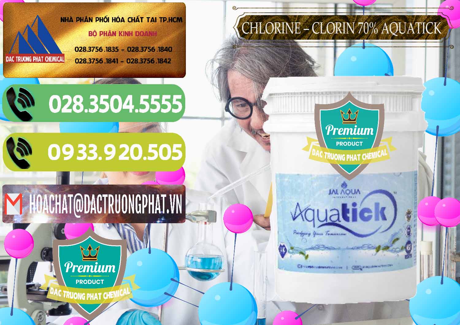 Đơn vị chuyên cung cấp _ bán Chlorine – Clorin 70% Aquatick Thùng Cao Jal Aqua Ấn Độ India - 0237 - Cty cung cấp _ phân phối hóa chất tại TP.HCM - hoachatmientay.vn