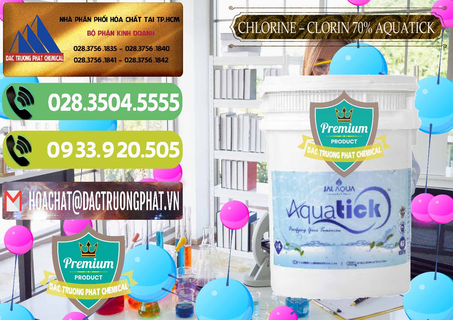 Cty kinh doanh - bán Chlorine – Clorin 70% Aquatick Thùng Cao Jal Aqua Ấn Độ India - 0237 - Nơi bán ( cung cấp ) hóa chất tại TP.HCM - hoachatmientay.vn