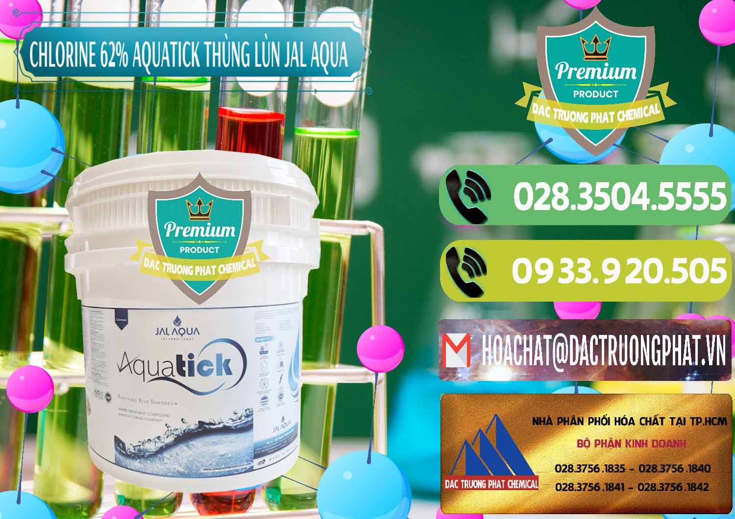 Đơn vị bán - cung cấp Chlorine – Clorin 62% Aquatick Thùng Lùn Jal Aqua Ấn Độ India - 0238 - Công ty chuyên phân phối ( nhập khẩu ) hóa chất tại TP.HCM - hoachatmientay.vn