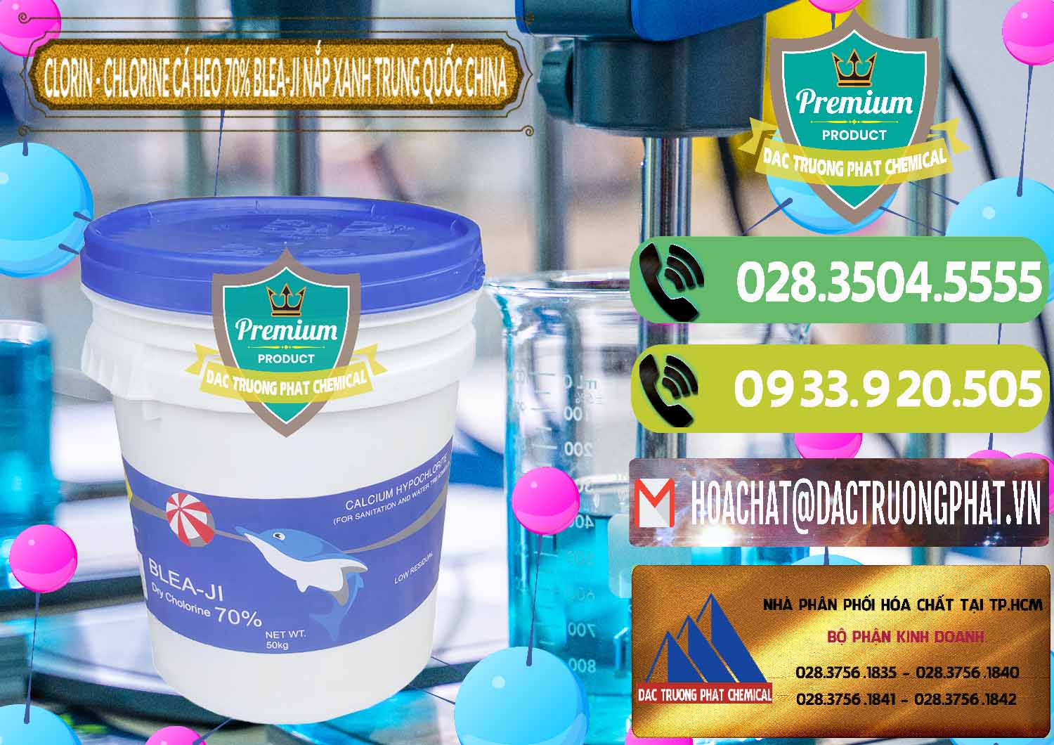 Chuyên bán và cung cấp Clorin - Chlorine Cá Heo 70% Cá Heo Blea-Ji Thùng Tròn Nắp Xanh Trung Quốc China - 0208 - Cung cấp ( phân phối ) hóa chất tại TP.HCM - hoachatmientay.vn