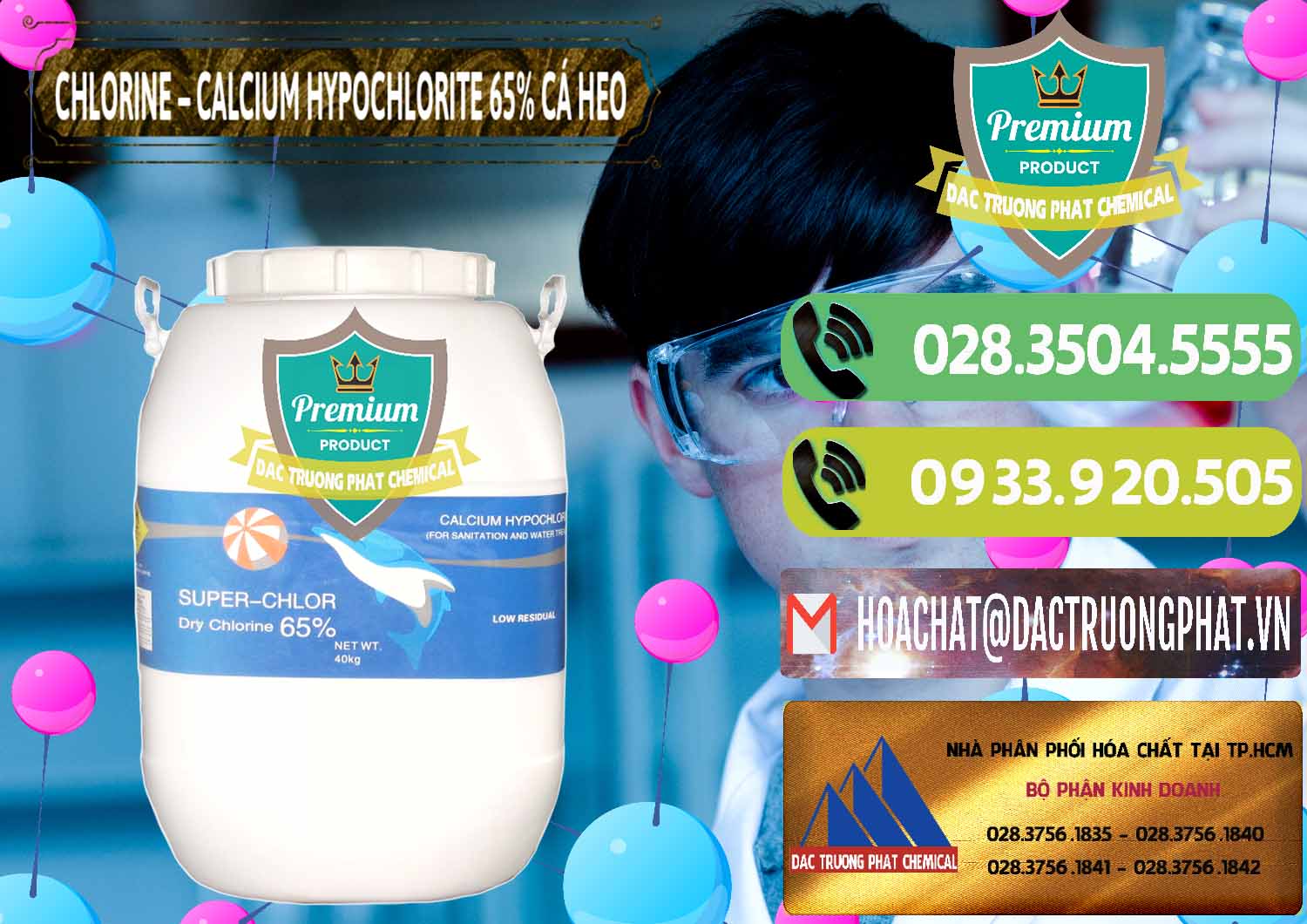 Nơi cung ứng _ bán Clorin - Chlorine Cá Heo 65% Trung Quốc China - 0053 - Bán _ phân phối hóa chất tại TP.HCM - hoachatmientay.vn