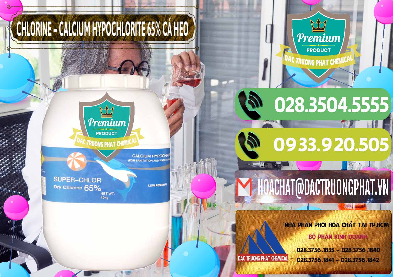 Nơi phân phối & bán Clorin - Chlorine Cá Heo 65% Trung Quốc China - 0053 - Đơn vị cung cấp ( bán ) hóa chất tại TP.HCM - hoachatmientay.vn