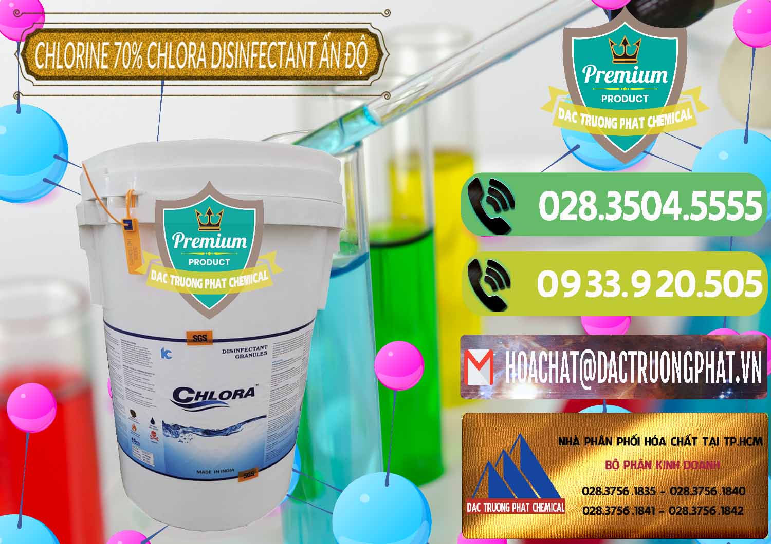 Bán và cung cấp Chlorine – Clorin 70% Chlora Disinfectant Ấn Độ India - 0213 - Công ty chuyên phân phối ( cung ứng ) hóa chất tại TP.HCM - hoachatmientay.vn
