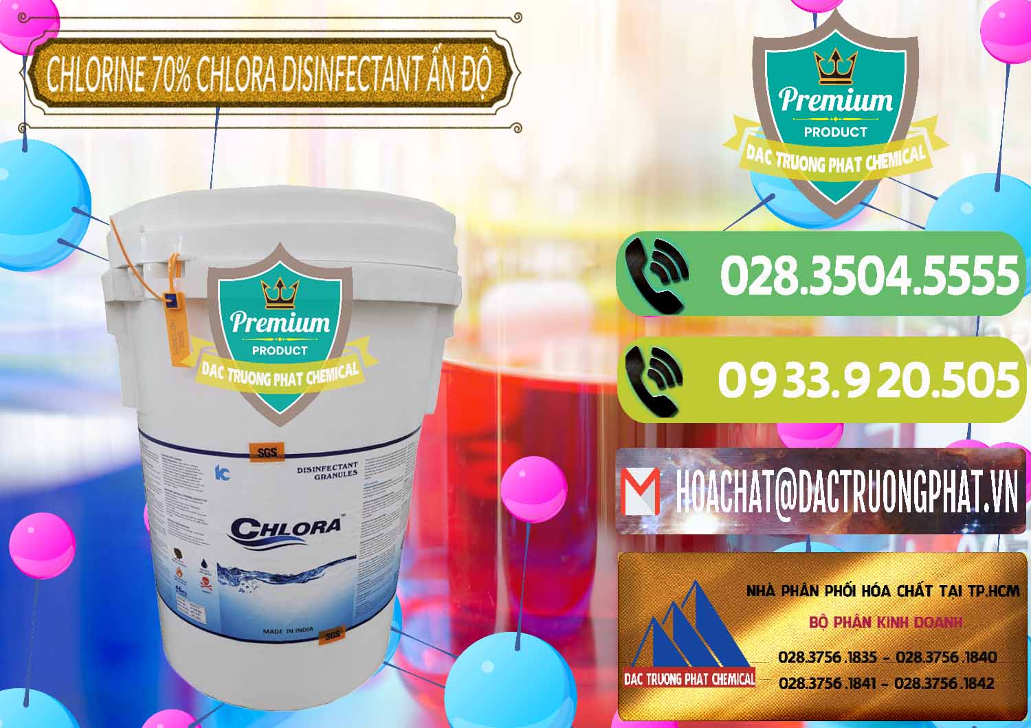 Nơi nhập khẩu - bán Chlorine – Clorin 70% Chlora Disinfectant Ấn Độ India - 0213 - Công ty chuyên kinh doanh _ phân phối hóa chất tại TP.HCM - hoachatmientay.vn