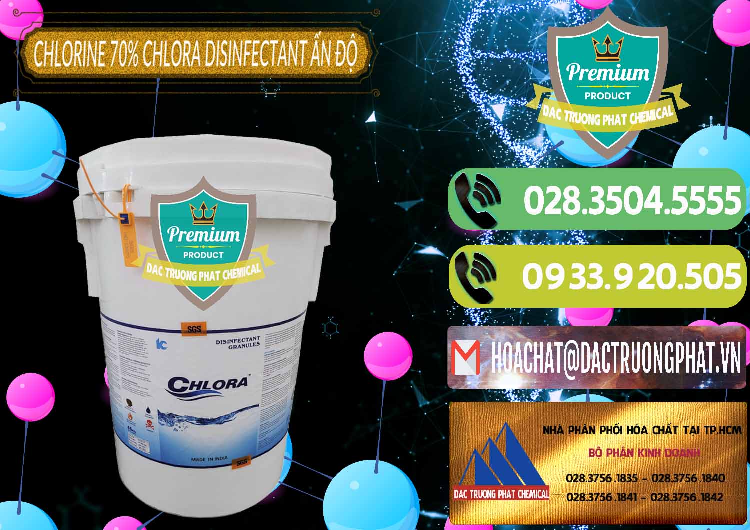 Công ty chuyên phân phối ( bán ) Chlorine – Clorin 70% Chlora Disinfectant Ấn Độ India - 0213 - Kinh doanh và phân phối hóa chất tại TP.HCM - hoachatmientay.vn