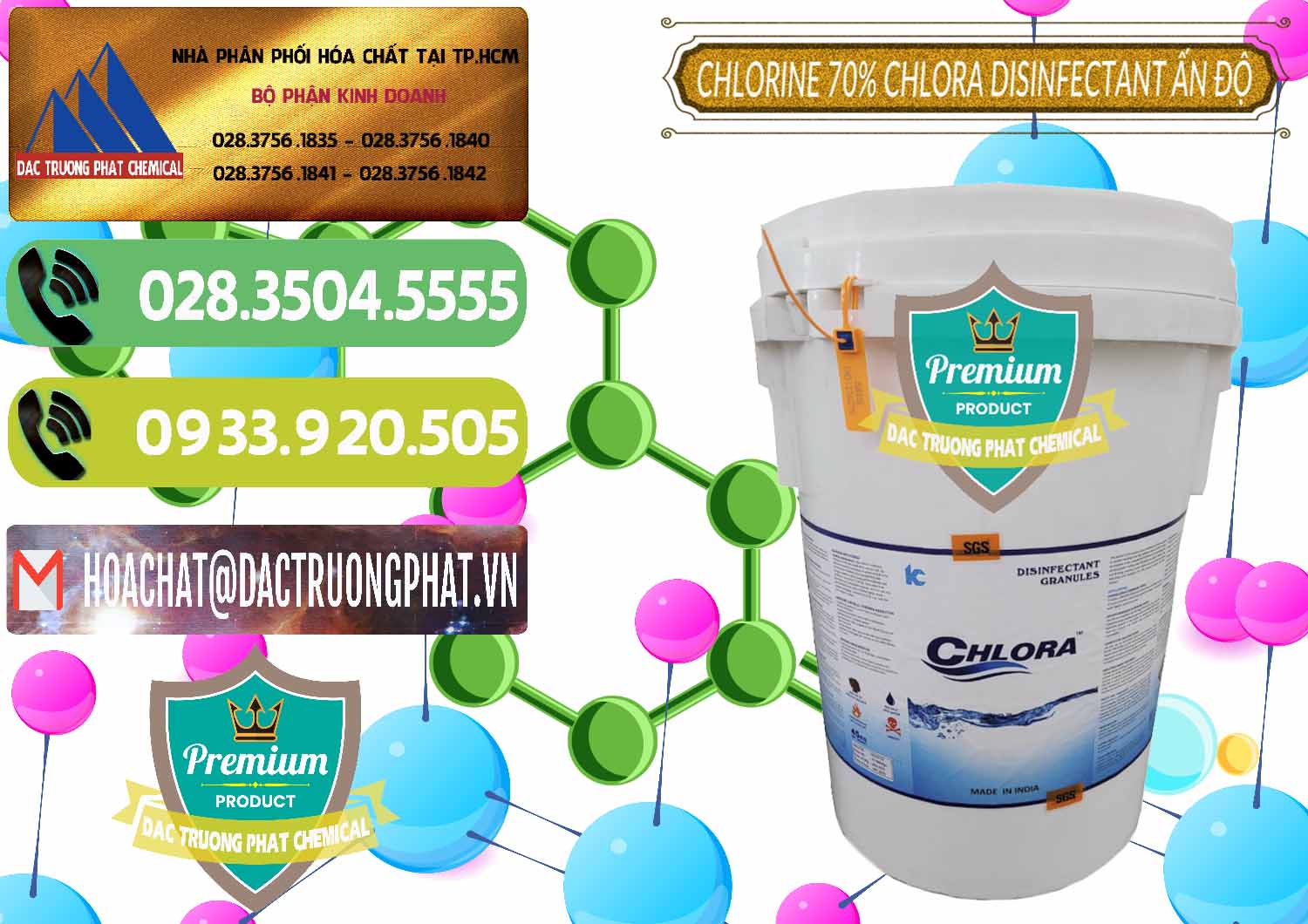 Nơi chuyên cung ứng và bán Chlorine – Clorin 70% Chlora Disinfectant Ấn Độ India - 0213 - Đơn vị phân phối - cung cấp hóa chất tại TP.HCM - hoachatmientay.vn