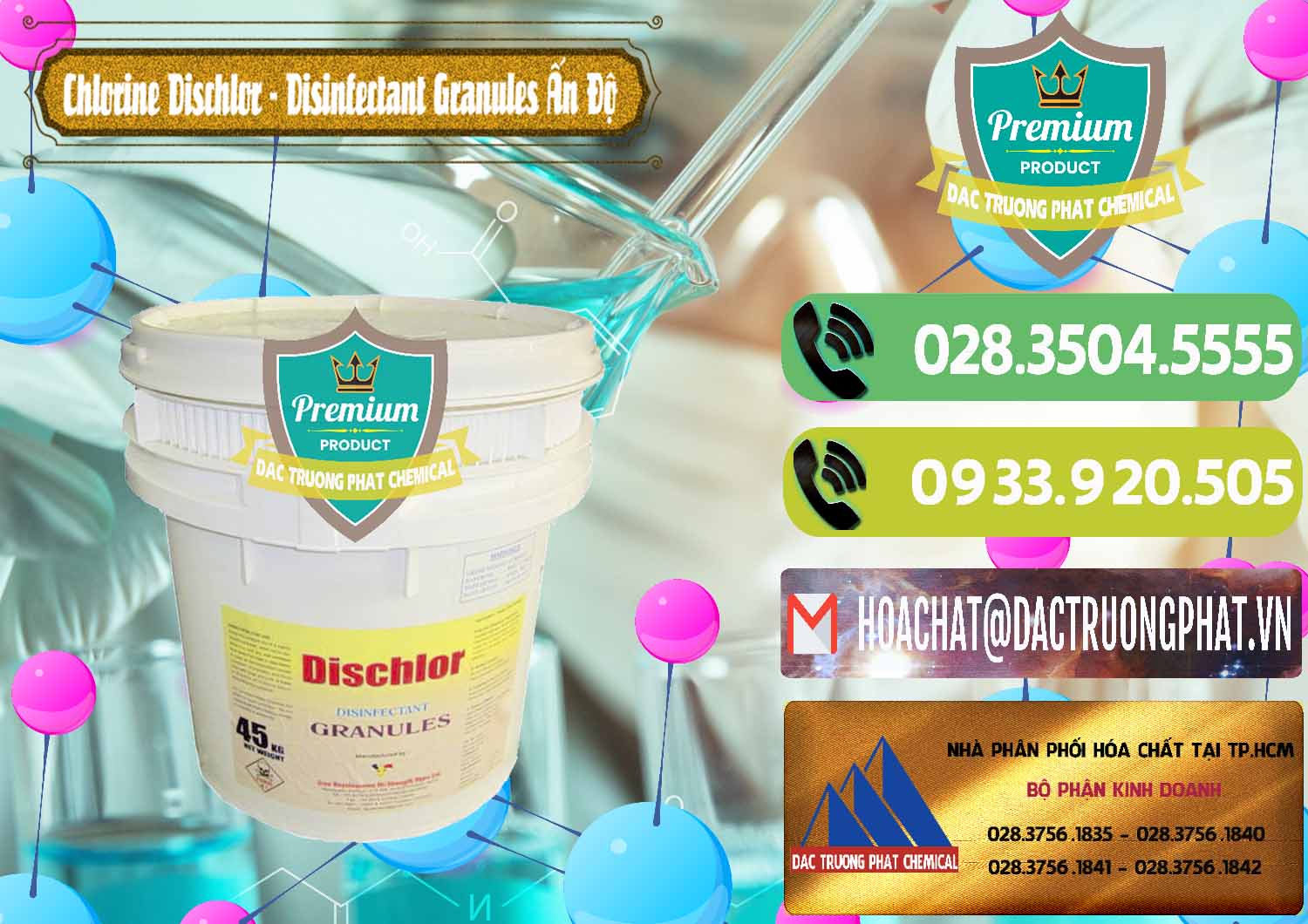 Nơi chuyên cung ứng _ bán Chlorine – Clorin 70% Dischlor - Disinfectant Granules Ấn Độ India - 0248 - Chuyên kinh doanh - phân phối hóa chất tại TP.HCM - hoachatmientay.vn