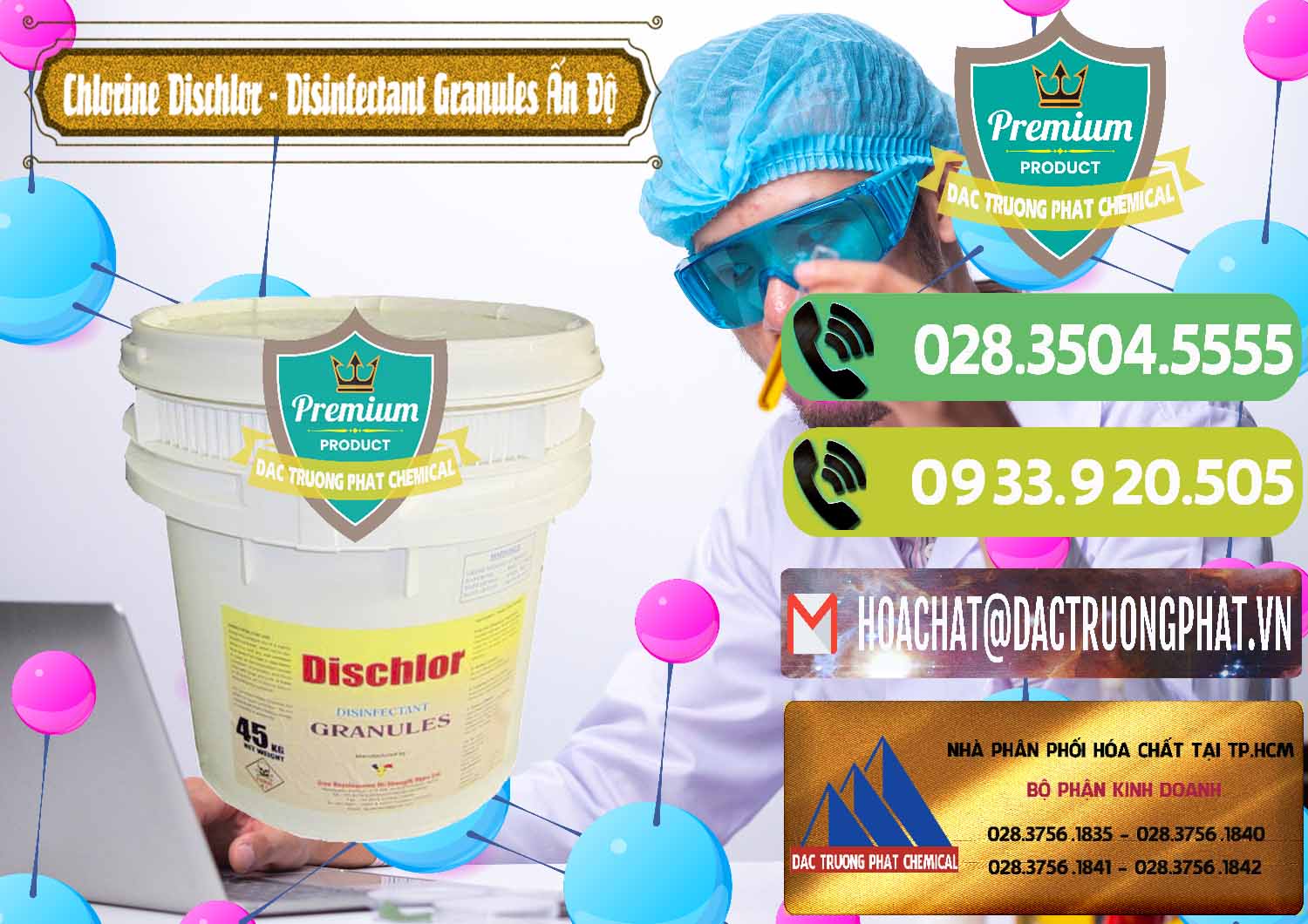 Chuyên bán _ cung ứng Chlorine – Clorin 70% Dischlor - Disinfectant Granules Ấn Độ India - 0248 - Phân phối _ cung ứng hóa chất tại TP.HCM - hoachatmientay.vn