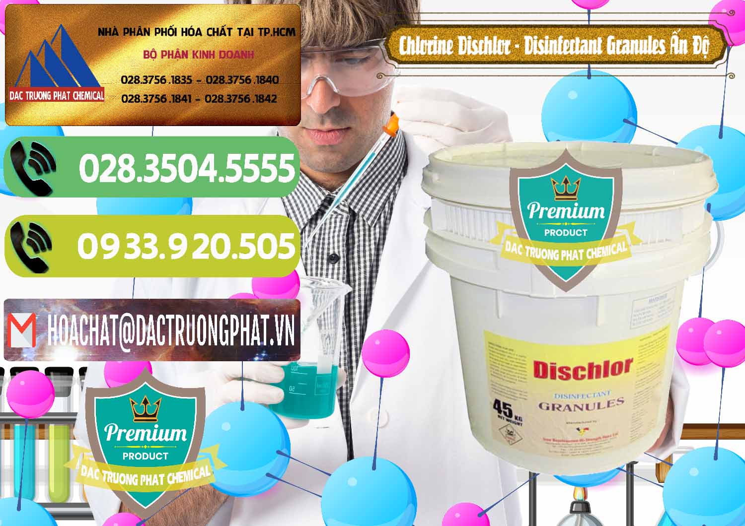 Nhà cung cấp - bán Chlorine – Clorin 70% Dischlor - Disinfectant Granules Ấn Độ India - 0248 - Cty chuyên cung ứng và phân phối hóa chất tại TP.HCM - hoachatmientay.vn