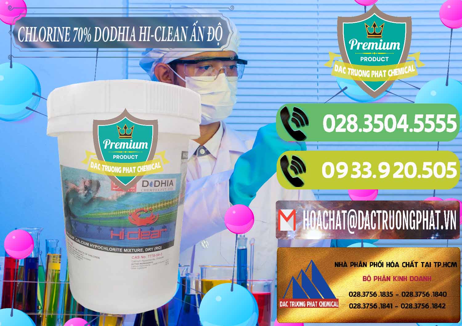 Nơi chuyên phân phối - bán Chlorine – Clorin 70% Dodhia Hi-Clean Ấn Độ India - 0214 - Công ty chuyên kinh doanh & cung cấp hóa chất tại TP.HCM - hoachatmientay.vn