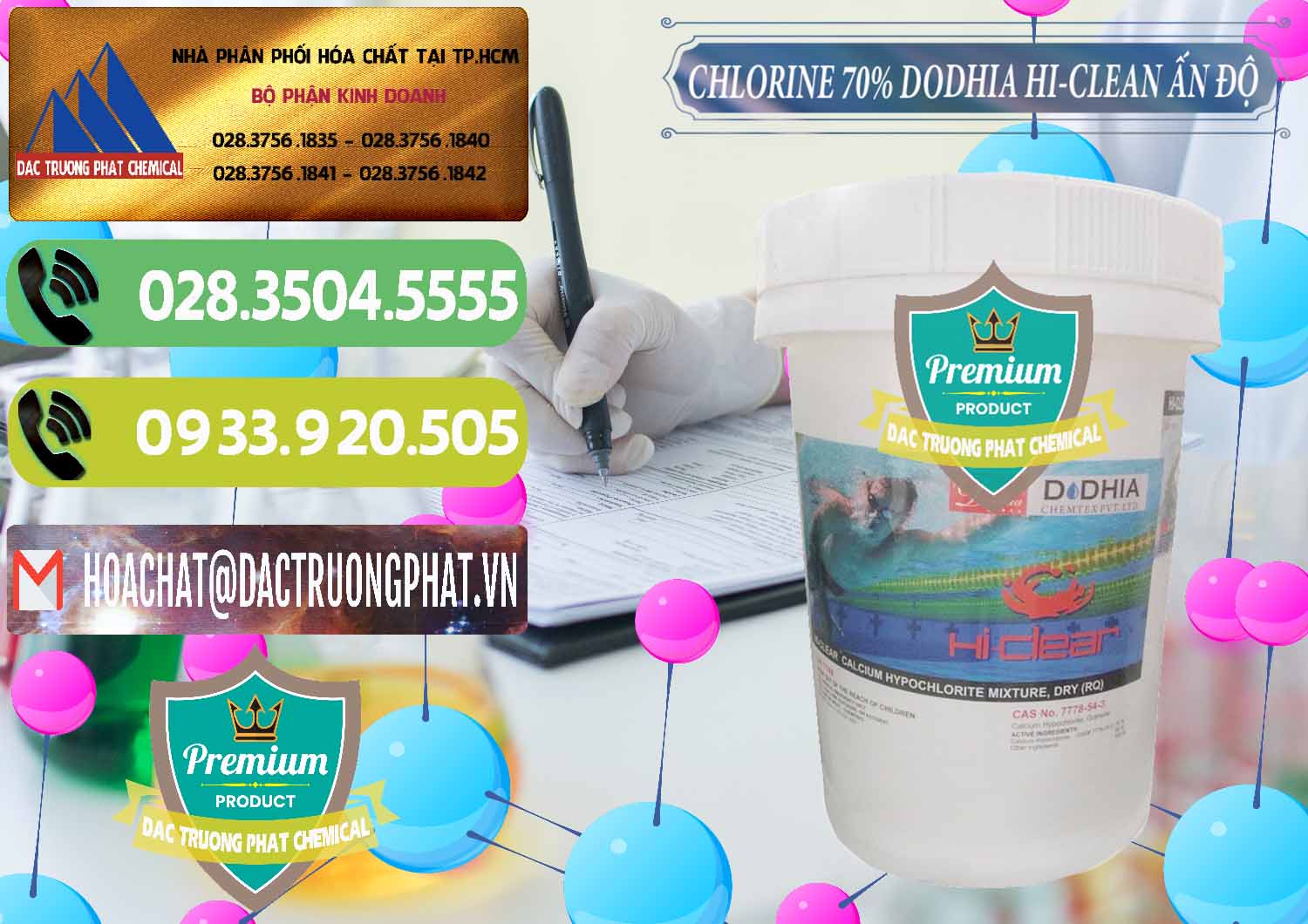 Cty bán - phân phối Chlorine – Clorin 70% Dodhia Hi-Clean Ấn Độ India - 0214 - Nơi cung ứng và phân phối hóa chất tại TP.HCM - hoachatmientay.vn