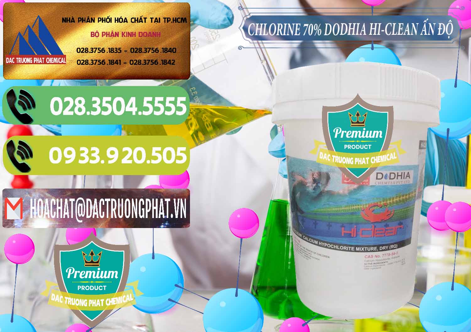 Bán _ cung ứng Chlorine – Clorin 70% Dodhia Hi-Clean Ấn Độ India - 0214 - Phân phối ( bán ) hóa chất tại TP.HCM - hoachatmientay.vn