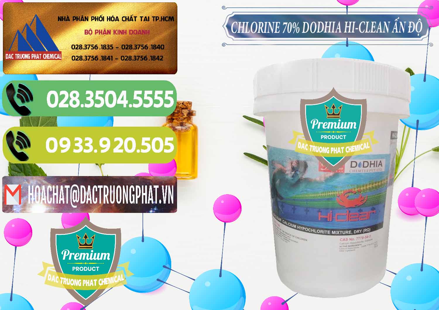 Đơn vị cung cấp - bán Chlorine – Clorin 70% Dodhia Hi-Clean Ấn Độ India - 0214 - Bán và phân phối hóa chất tại TP.HCM - hoachatmientay.vn