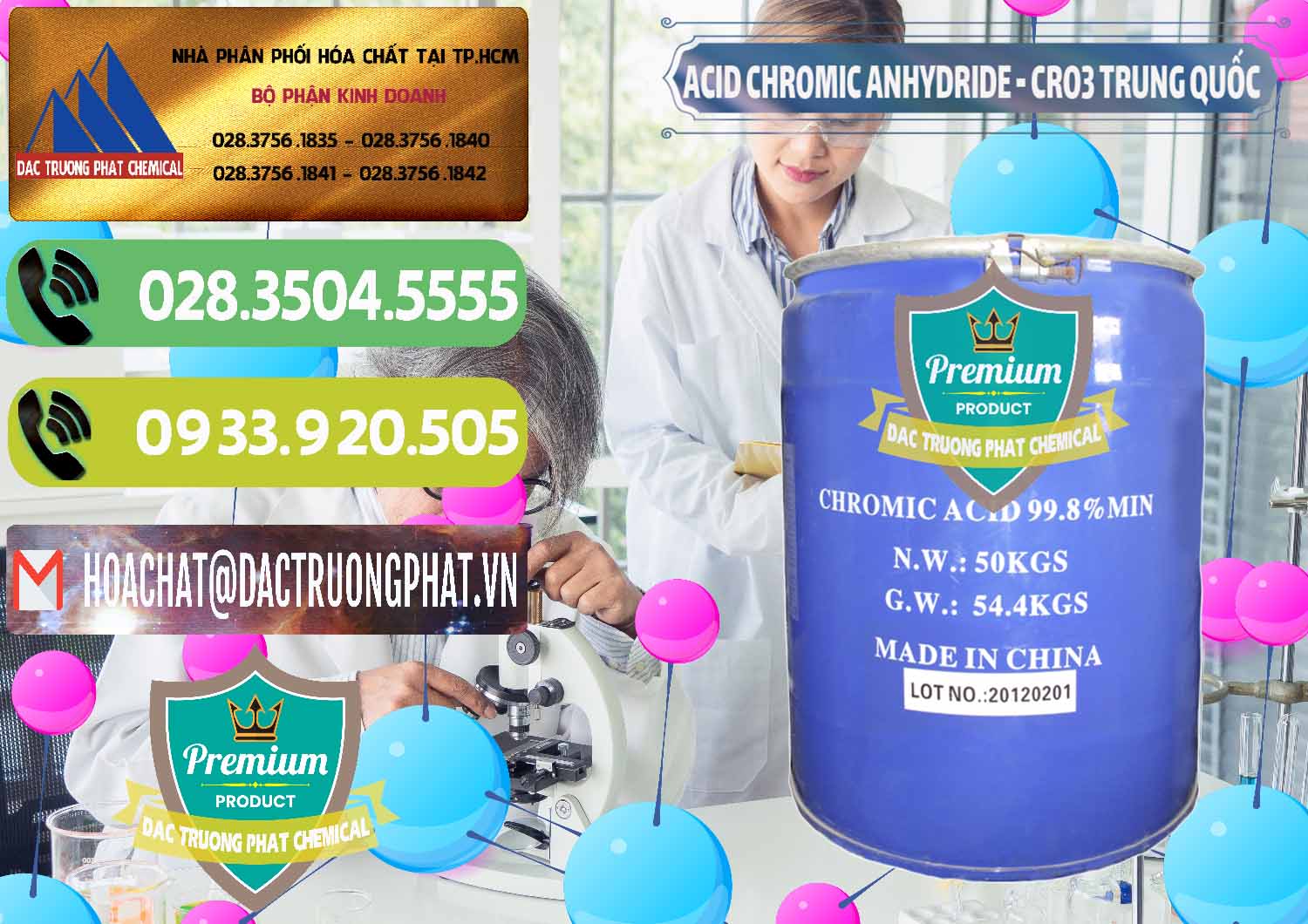 Đơn vị cung cấp _ bán Acid Chromic Anhydride - Cromic CRO3 Trung Quốc China - 0007 - Công ty chuyên kinh doanh ( phân phối ) hóa chất tại TP.HCM - hoachatmientay.vn