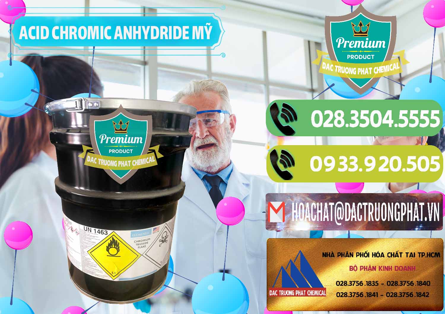 Đơn vị chuyên cung ứng - bán Acid Chromic Anhydride - Cromic CRO3 USA Mỹ - 0364 - Cty chuyên bán ( cung cấp ) hóa chất tại TP.HCM - hoachatmientay.vn