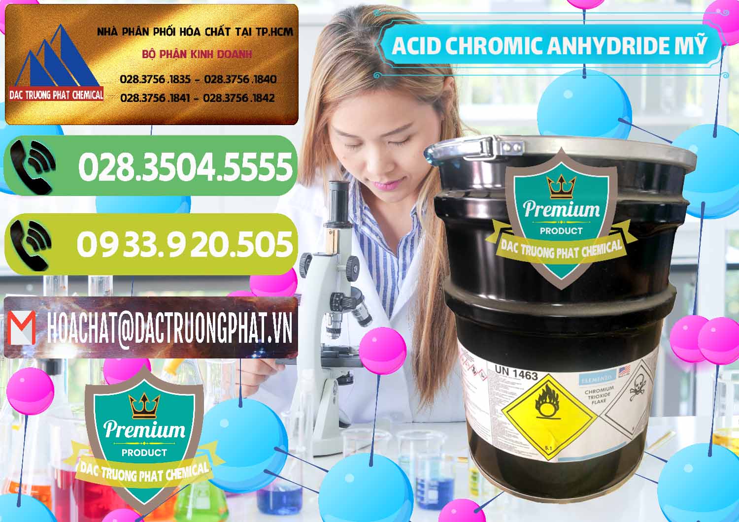 Đơn vị bán ( cung ứng ) Acid Chromic Anhydride - Cromic CRO3 USA Mỹ - 0364 - Công ty chuyên cung cấp và bán hóa chất tại TP.HCM - hoachatmientay.vn