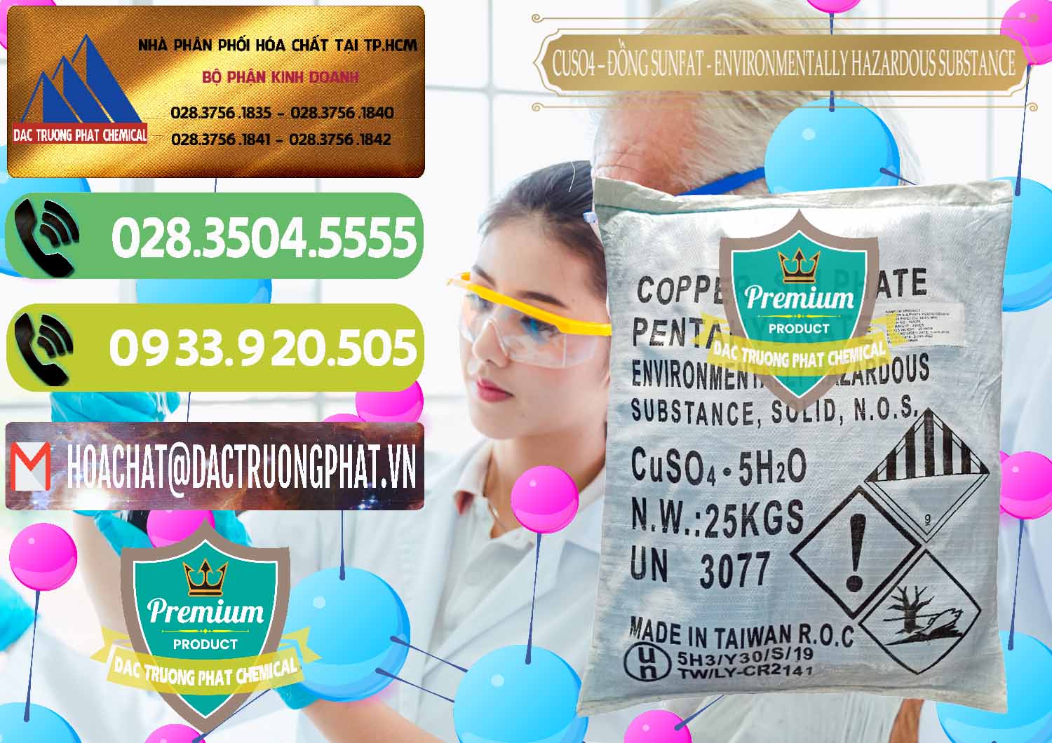 Đơn vị chuyên nhập khẩu - bán CuSO4 – Đồng Sunfat Đài Loan Taiwan - 0059 - Công ty chuyên kinh doanh - phân phối hóa chất tại TP.HCM - hoachatmientay.vn