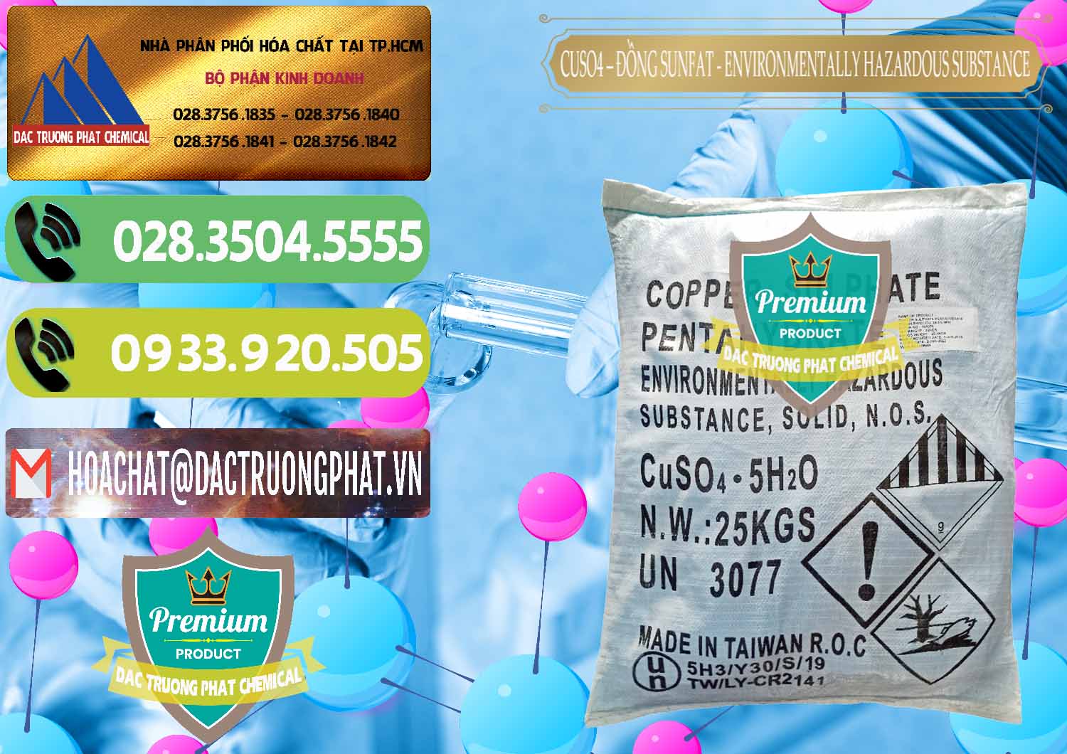 Công ty chuyên cung cấp ( bán ) CuSO4 – Đồng Sunfat Đài Loan Taiwan - 0059 - Công ty chuyên phân phối và bán hóa chất tại TP.HCM - hoachatmientay.vn