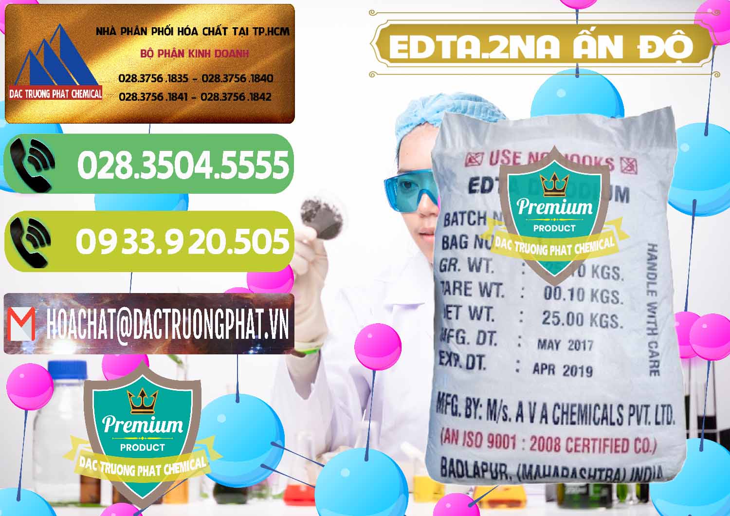 Nơi chuyên kinh doanh & bán EDTA.2NA - Ethylendiamin Tetraacetic Ấn Độ India - 0416 - Đơn vị chuyên cung cấp & bán hóa chất tại TP.HCM - hoachatmientay.vn