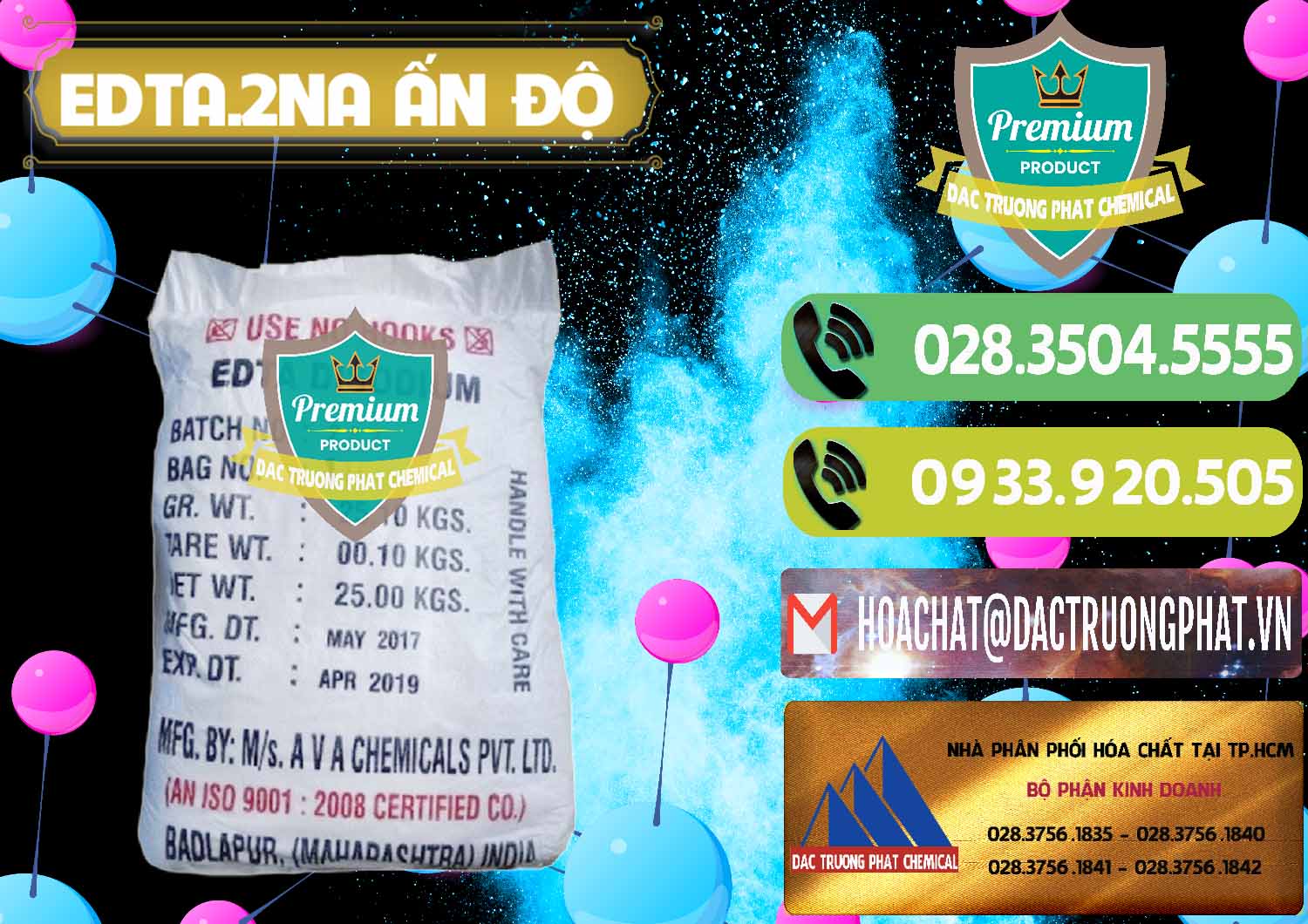 Nhà phân phối _ bán EDTA.2NA - Ethylendiamin Tetraacetic Ấn Độ India - 0416 - Đơn vị phân phối và cung cấp hóa chất tại TP.HCM - hoachatmientay.vn