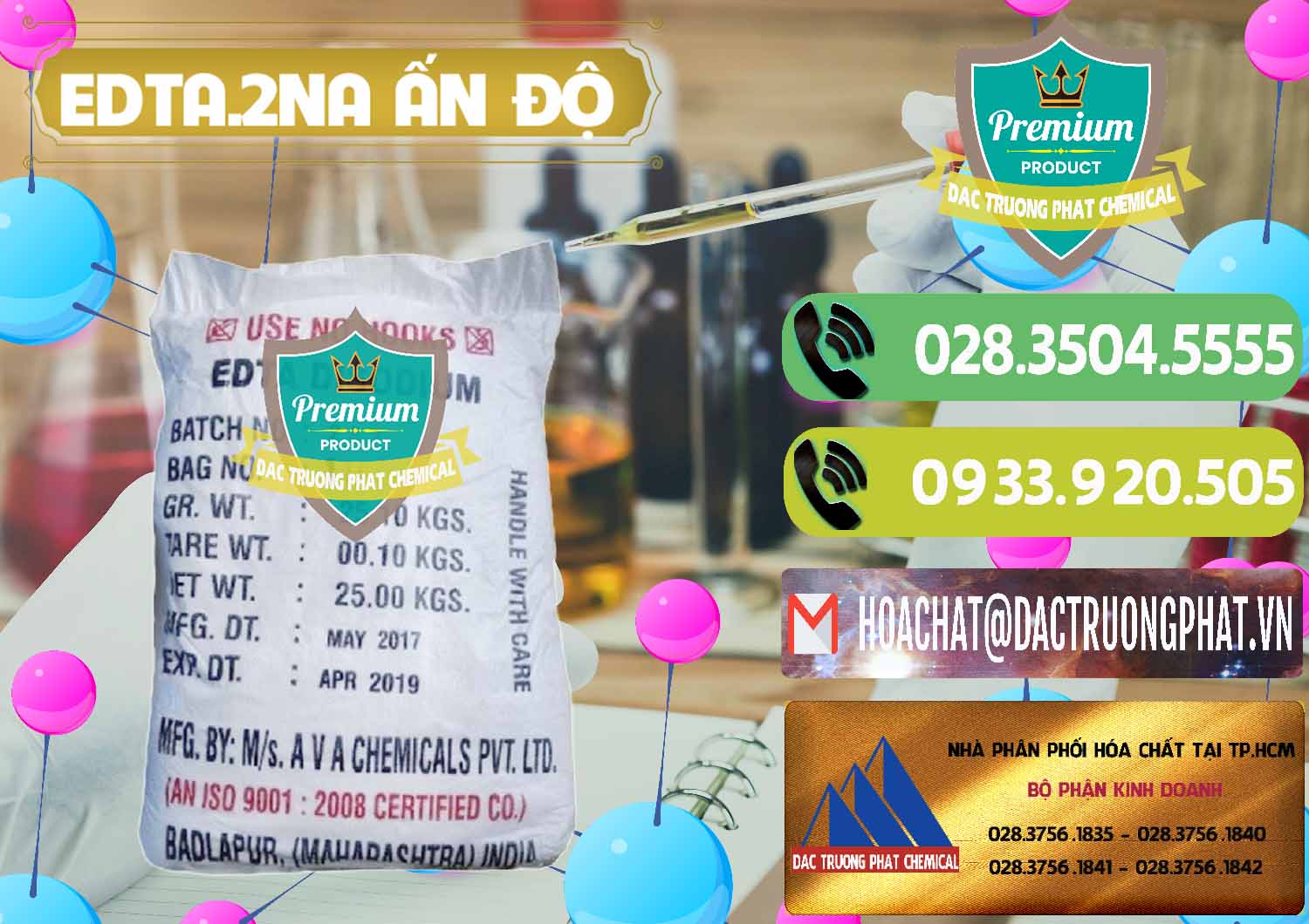 Nhà bán hàng / phân phối Edta Powder — Edta Na2 Ấn Độ India tại Trà Vinh Cty chuyên bán - cung cấp EDTA.2NA - Ethylendiamin Tetraacetic Ấn Độ India - 0416 - Cty phân phối & cung ứng hóa chất tại TP.HCM - hoachatmientay.vn