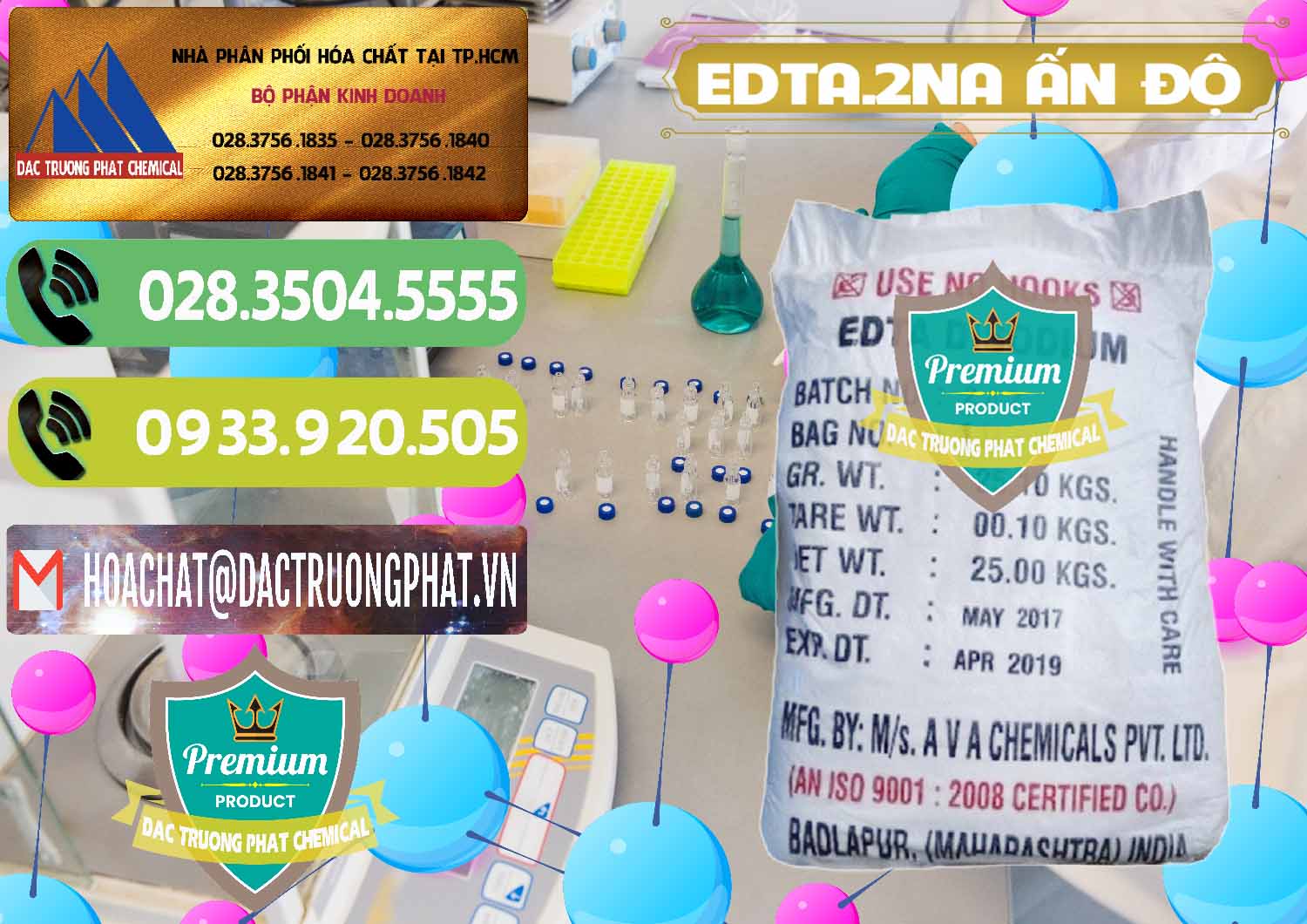 Nhà bán hàng » cung ứng Edta 2na þ Disodium Ethylen Diamin Tetraacetate Powder Ấn Độ India tại Đồng Nai Đơn vị chuyên phân phối & bán EDTA.2NA - Ethylendiamin Tetraacetic Ấn Độ India - 0416 - Nơi chuyên bán - phân phối hóa chất tại TP.HCM - hoachatmientay.vn