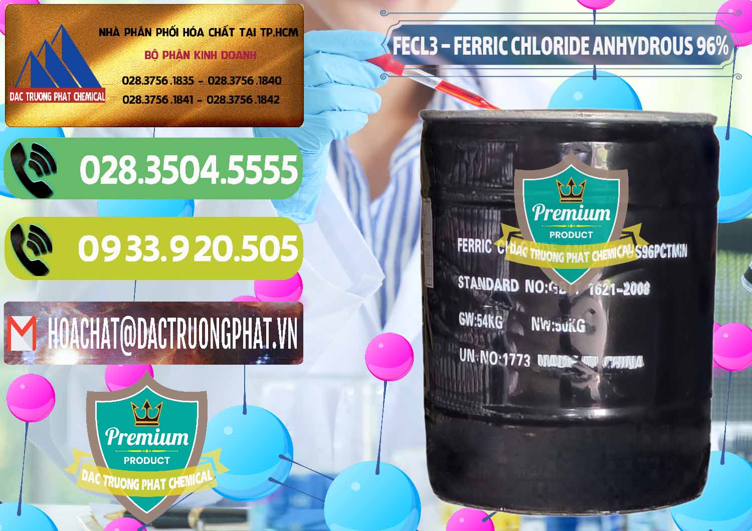 Cty thương mại & bán Sắt Clorua — Powder Phèn Sắt Anhydrous Trung Quốc China Công ty chuyên phân phối - bán FECL3 – Ferric Chloride Anhydrous 96% Trung Quốc China - 0065 - Kinh doanh và cung cấp hóa chất tại TP.HCM - hoachatmientay.vn