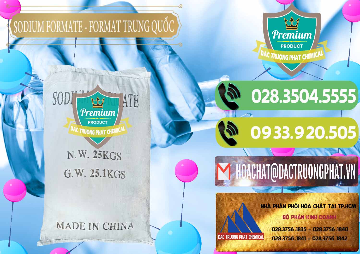 Công ty chuyên cung ứng - bán Sodium Formate - Natri Format Trung Quốc China - 0142 - Chuyên phân phối _ cung cấp hóa chất tại TP.HCM - hoachatmientay.vn