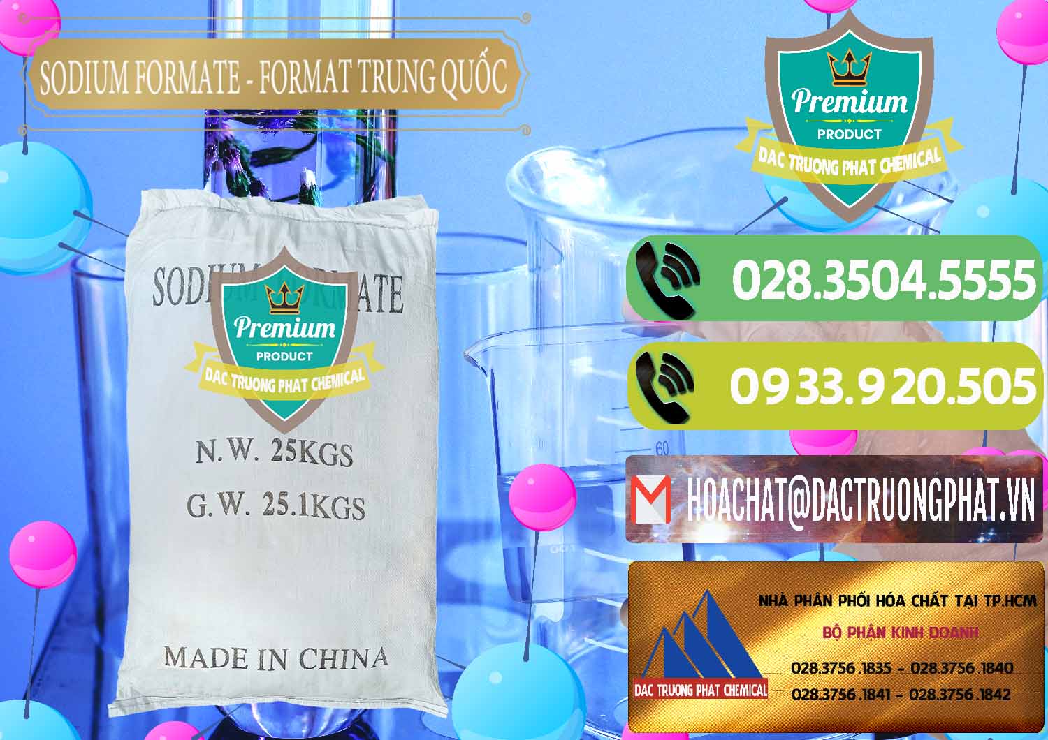 Đơn vị chuyên bán và cung cấp Sodium Formate - Natri Format Trung Quốc China - 0142 - Cty chuyên bán và phân phối hóa chất tại TP.HCM - hoachatmientay.vn