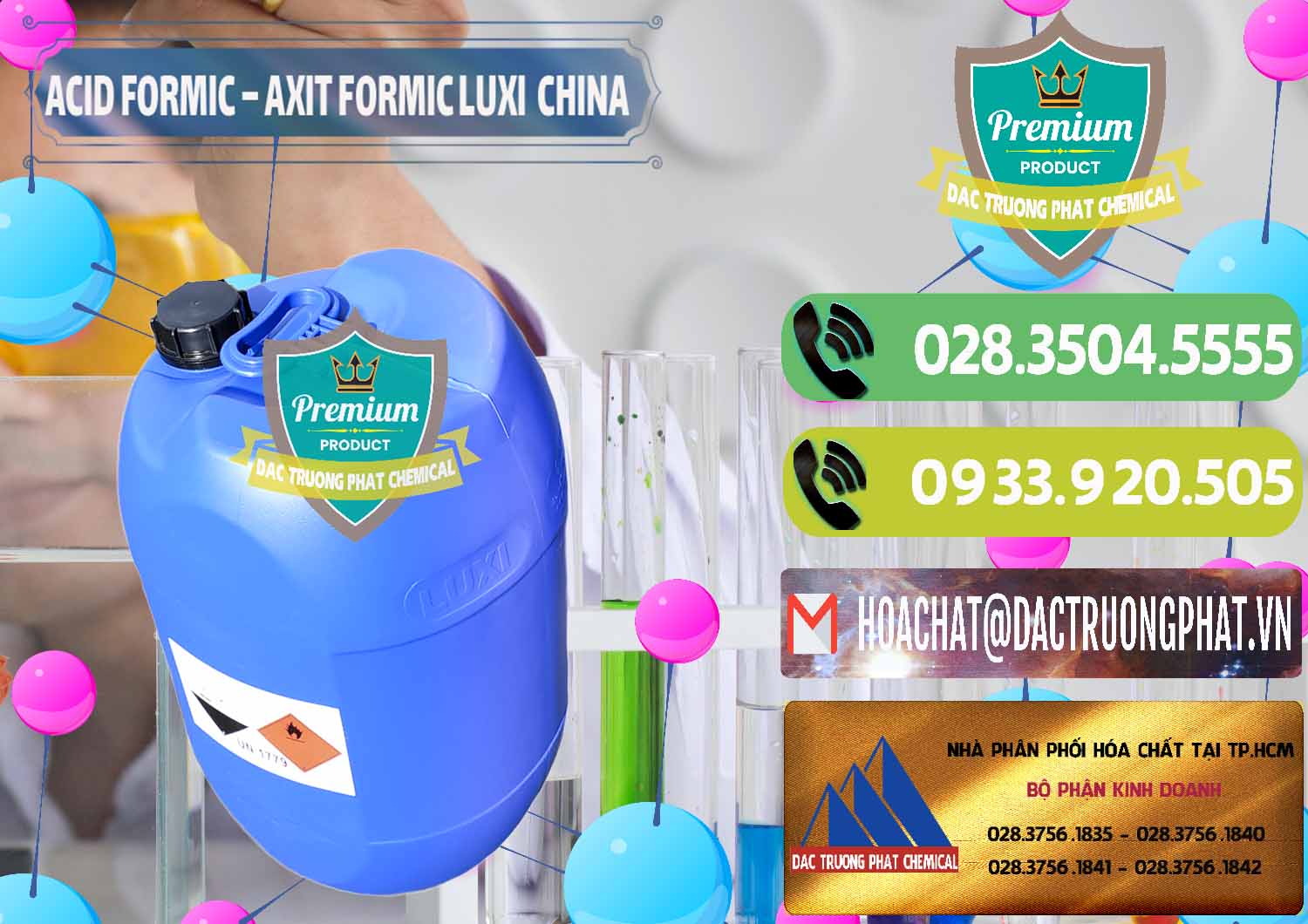 Nhà nhập khẩu ( bán ) Acid Formic - Axit Formic Luxi Trung Quốc China - 0029 - Công ty phân phối _ cung cấp hóa chất tại TP.HCM - hoachatmientay.vn