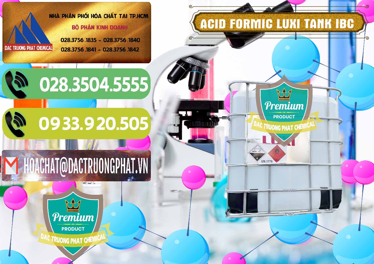 Công ty chuyên nhập khẩu _ bán Acid Formic - Acid Formic Tank - Bồn IBC Luxi Trung Quốc China - 0400 - Chuyên cung cấp & kinh doanh hóa chất tại TP.HCM - hoachatmientay.vn