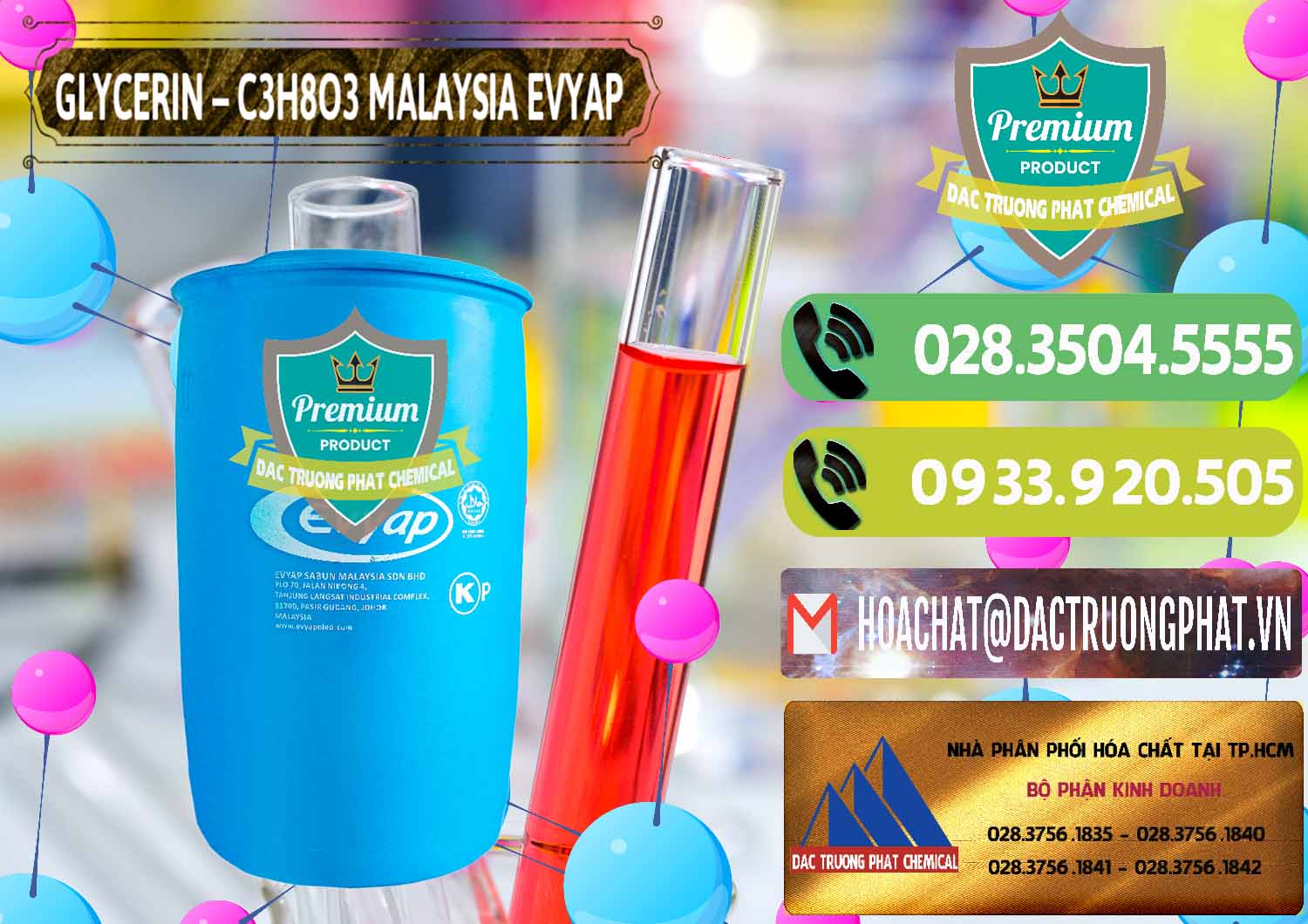 Công ty chuyên cung cấp và bán Glycerin – C3H8O3 Malaysia Evyap - 0066 - Nhà nhập khẩu & phân phối hóa chất tại TP.HCM - hoachatmientay.vn