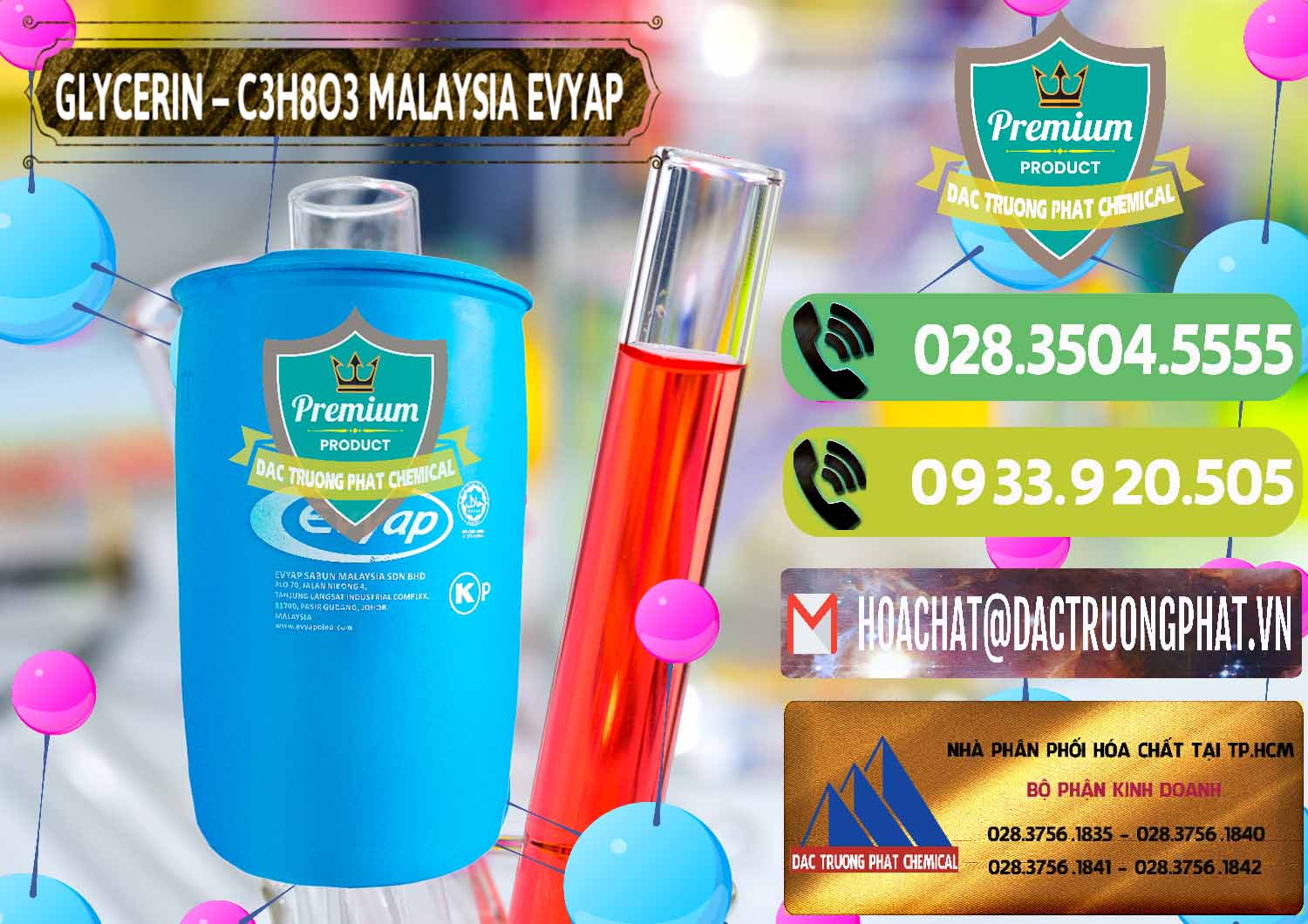 Glycerin – C3H8O3 Malaysia Evyap Công ty chuyên cung cấp và bán Glycerin – C3H8O3 Malaysia Evyap - 0066 - Nhà nhập khẩu & phân phối hóa chất tại TP.HCM - hoachatmientay.vn