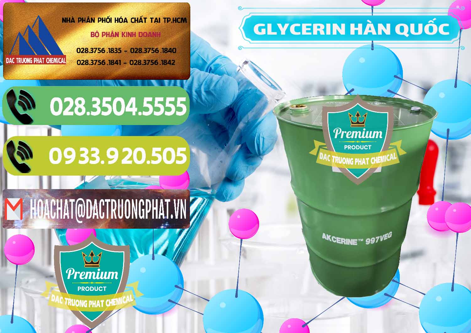 Cty chuyên phân phối - bán Glycerin – C3H8O3 Hàn Quốc Korea - 0403 - Phân phối và bán hóa chất tại TP.HCM - hoachatmientay.vn
